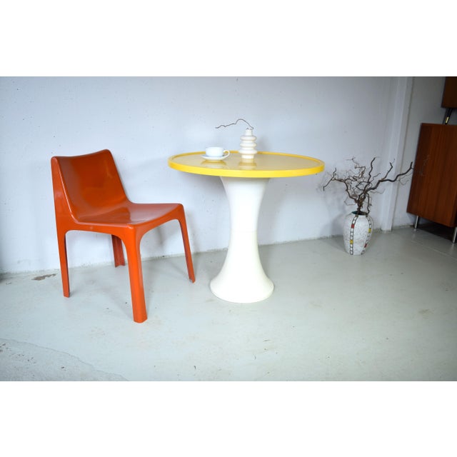 Space Age Italian Orange Chairs, 1960s, Set of 4 For Sale - Image 9 of 14