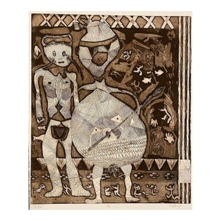 1990s Tor Rack Aquatint Etching by Stewart For Sale