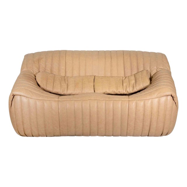 Sandra Sofa in Leather by Annie Hiéronimus, Italy, 1980s For Sale