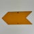 A beautiful vintage modern large arrow in deep yellow. A great design decor element. Circa: Mid-Late 20th Century...