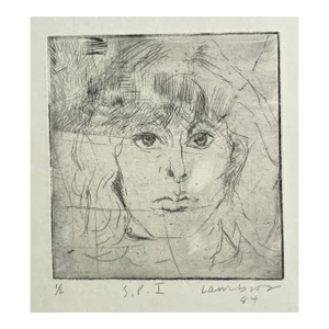 1984 Self Portrait Etching