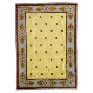 Antique French Savonnerie Rug, 1920s For Sale
