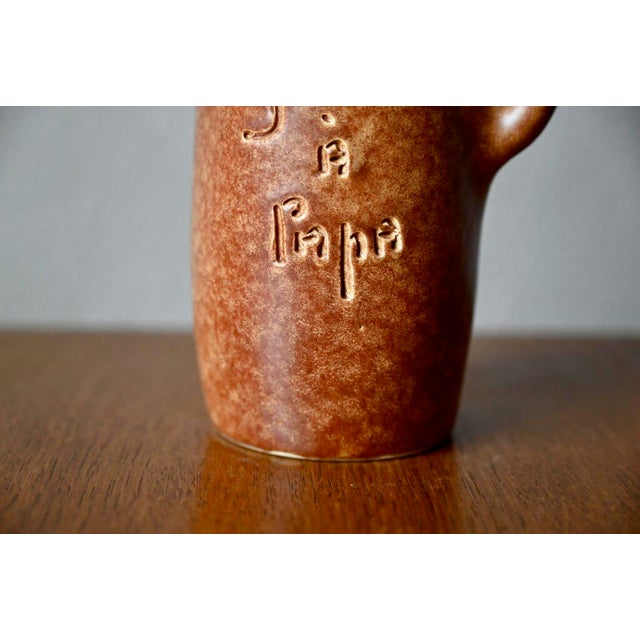 Ceramic Brutalist Goutte à Papa Ceramic Jug by Max Idlas, 1970s For Sale - Image 7 of 9