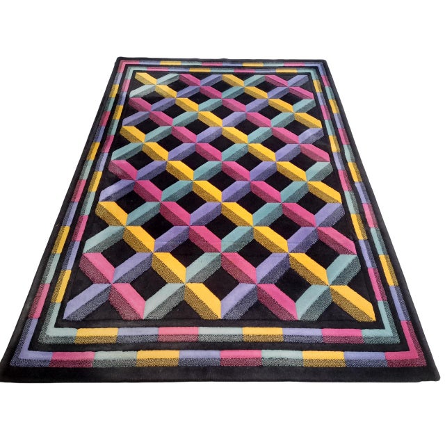 Optic Rug by Ottavio Missoni for T&J Vestor, Italy, 1980s For Sale - Image 10 of 10