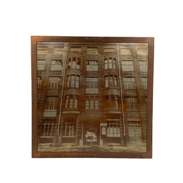 Jean-Pascal Bredenbac, Building Facade, Photography on Sheet Metal Mounted on Panel, 2002 For Sale - Image 4 of 11