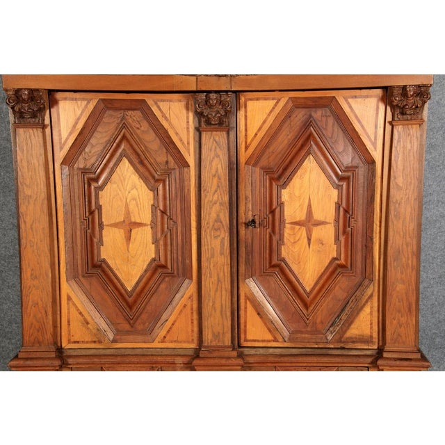 Antique Cabinet in Oak, 1710 For Sale - Image 6 of 18