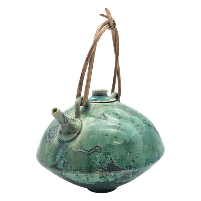 Jack Boydston Signed Crystalline Studio Teapot c.1948 5" For Sale - Image 12 of 18