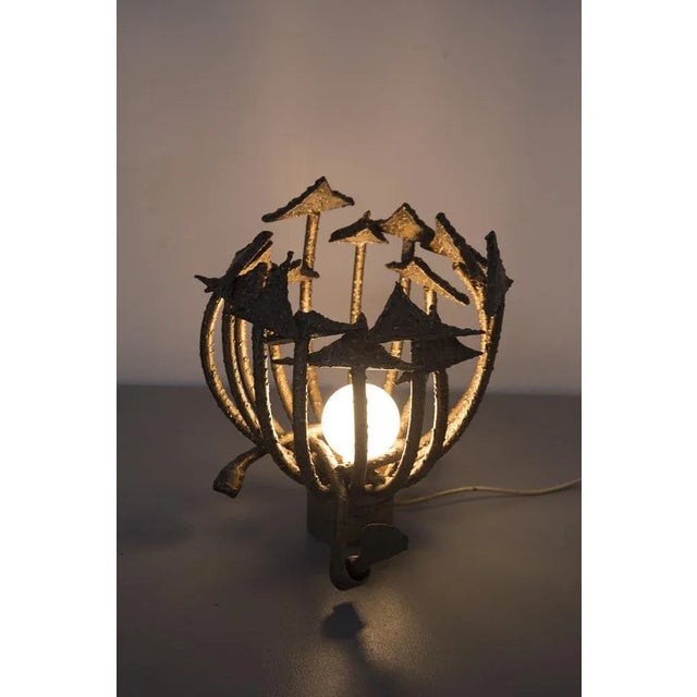 Italian Brutalist Table Lamp by Marsura Salvino For Sale - Image 11 of 13