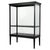 Metal Black Display Cabinet in Wood Veneer and Clear Glass For Sale - Image 7 of 7