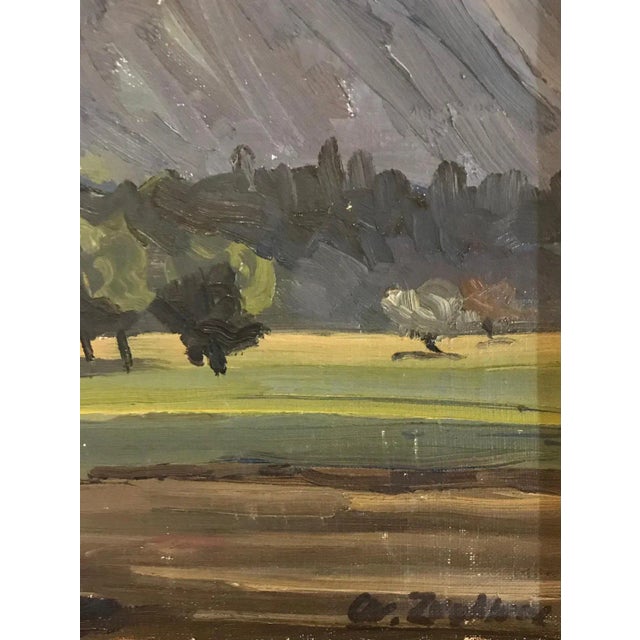 Charles De Ziegler, Mountains, Oil on Canvas For Sale - Image 3 of 8