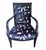 Hollywood Regency Pair of Lacquered Neoclassical Dolphin Armchairs ~ New Upholstery For Sale - Image 3 of 17