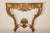 French Antique Louis XV Giltwood (Gold Leaf) Marble Top Console Table For Sale - Image 3 of 12