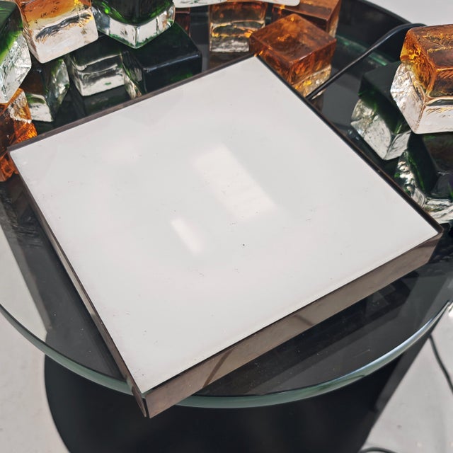 Metal Glass Table Lamp by Giusto Toso for Seguso, 1960s For Sale - Image 7 of 13