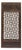 Vintage Aged Brown Geometric Lattice Rectangular Wood Wall Panel For Sale