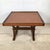 Jens Quistgaard Vintage Studio-Made Square End Table With Cognac Leather Inset Top & Architectural Trestle Base, Mid-Century For Sale - Image 4 of 18