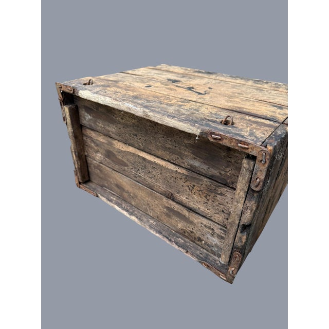 Antique Hubbard's Wire Sewed Folding Box For Sale - Image 10 of 13