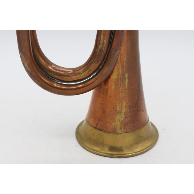 Copper Late 19th Century English Copper and Brass Bugle For Sale - Image 8 of 9