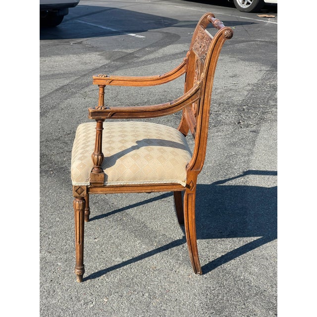 Wood Pair of Antique French Directoire Chairs For Sale - Image 7 of 12