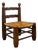 Low Fireplace Chair in French Wood, 1930s For Sale
