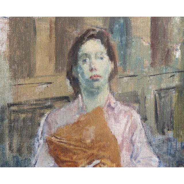 American Raphael Soyer, Woman on Street, Oil Painting For Sale - Image 3 of 6