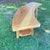 American Curved Handcrafted Wood Bench For Sale - Image 3 of 7