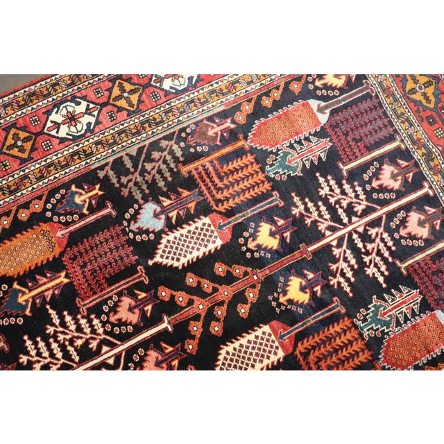 Early 20th Century Tree of Life Persian Bakhtiari Rug - 5' x 6'6" For Sale In New York - Image 6 of 10