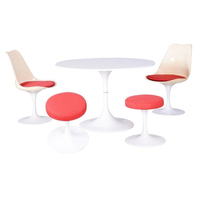 Mid-Century Aluminium Seating Set by Eero Saarinen, Germany, 1950s, Set of 5 For Sale - Image 16 of 16