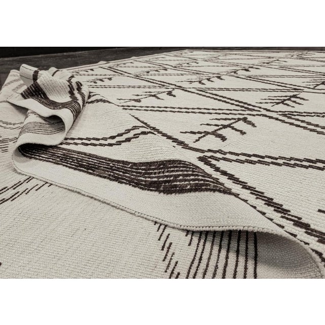 Textile Hand Knotted Turkish Tulu Rug 9'10" x 13'11" For Sale - Image 7 of 10