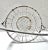 1920s Vintage White Wire Egg Gathering Basket With Handle For Sale - Image 5 of 6