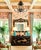 Monumental Vintage Chinoiserie Black Lacquer Soapstone Carved Pagoda Regency Rectangular Mirror For Sale - Image 12 of 14