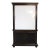 1970s Ebonized Armoire With Milk Glass Doors For Sale - Image 10 of 10