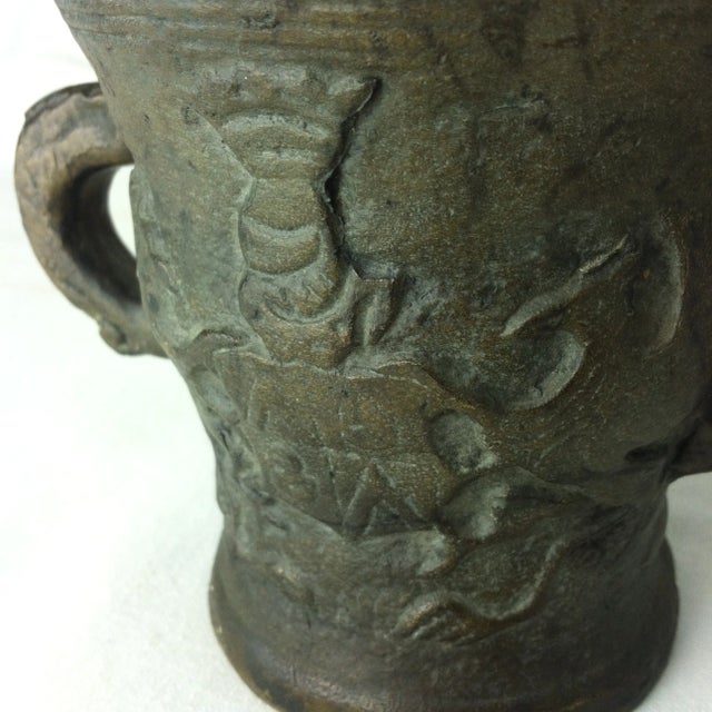 Antique Lead German Mortar For Sale In Chicago - Image 6 of 12
