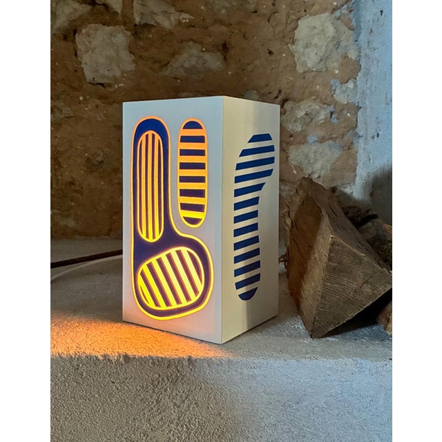 Table Light in Plastic and Wood by Schiepan For Sale - Image 11 of 13