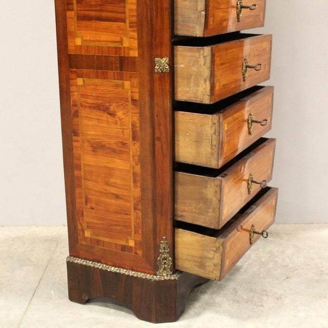 Brown Napoleon III Weekly Chest of Drawers, 19th Century For Sale - Image 8 of 16