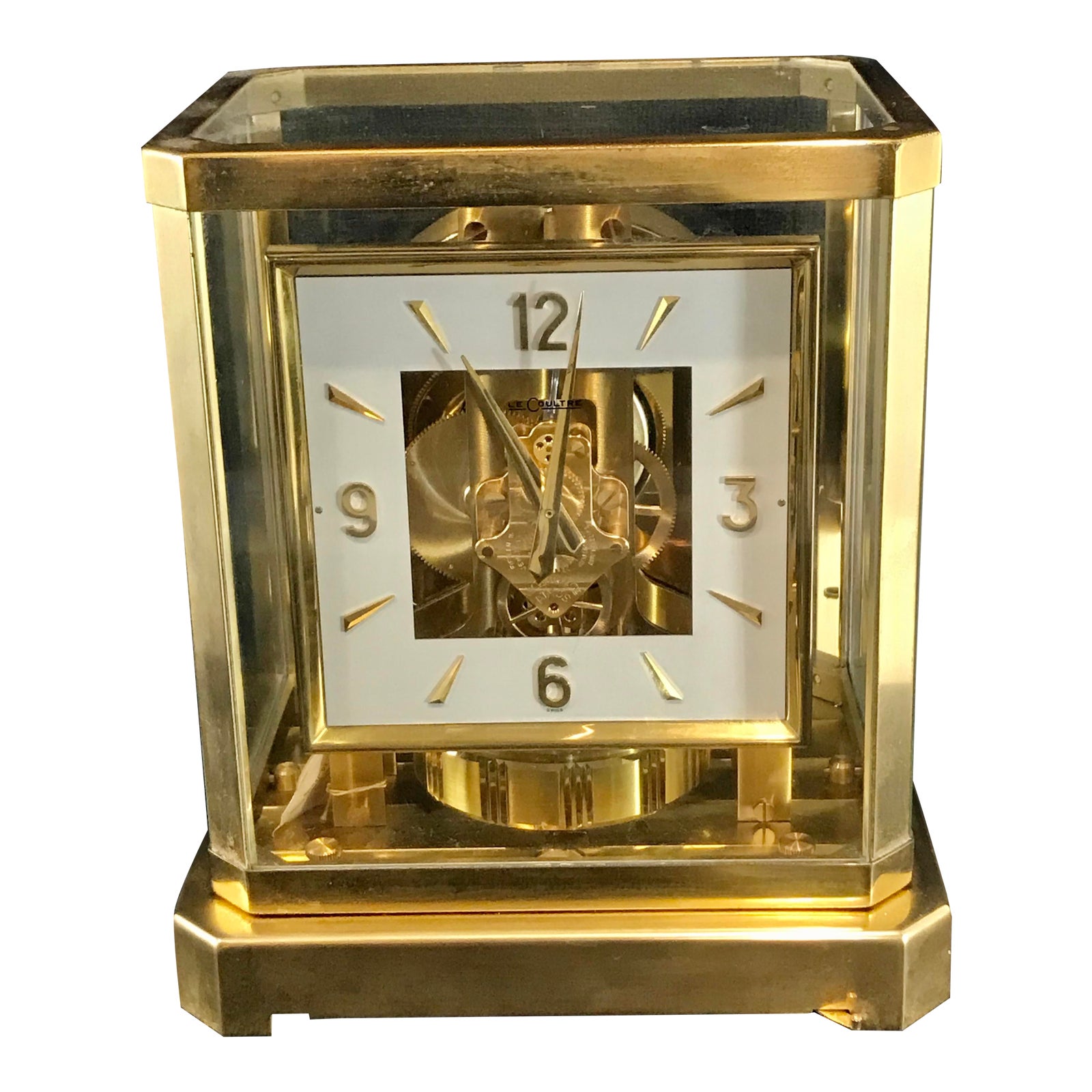 Early 1960’s JaegerLeCoultre Square Dial Perpetual Motion Atmos Clock