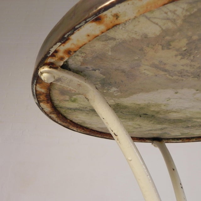 Bistro Table with Marble Top and Brass Rim, 1890s For Sale - Image 16 of 18