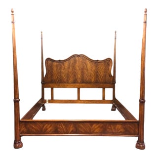 King Size Bed, Poster Bed, Attributed to Century Furniture For Sale