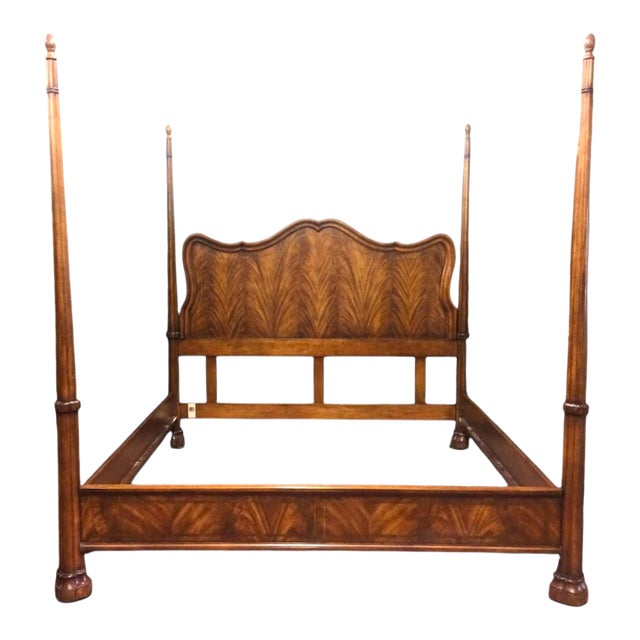 King Size Bed, Poster Bed, Attributed to Century Furniture For Sale