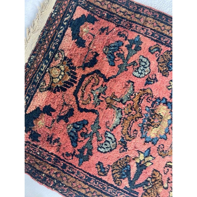 Pink 1930s Plush Lilihan Hamadan Sarouk Rug 2.8 x 4 For Sale - Image 8 of 8