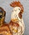 Vintage Large Italian Majolica Pottery Rooster Chicken Sculpture - 17" For Sale - Image 9 of 12