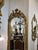 French Grand French Louis XV Floor Mirror With Cherub Crest & Gold Leaf Frame For Sale - Image 3 of 7
