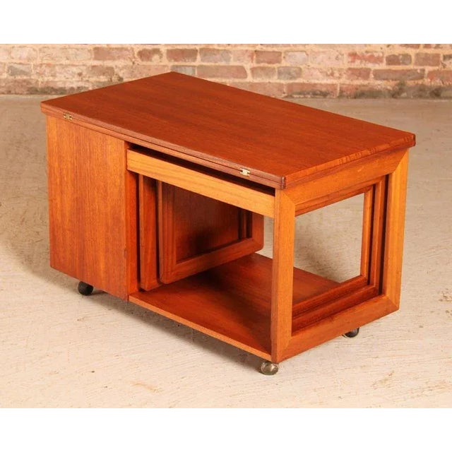 Mid-Century Tristor Nesting Tables in Teak from McIntosh, 1970s, Set of 3 For Sale - Image 12 of 14