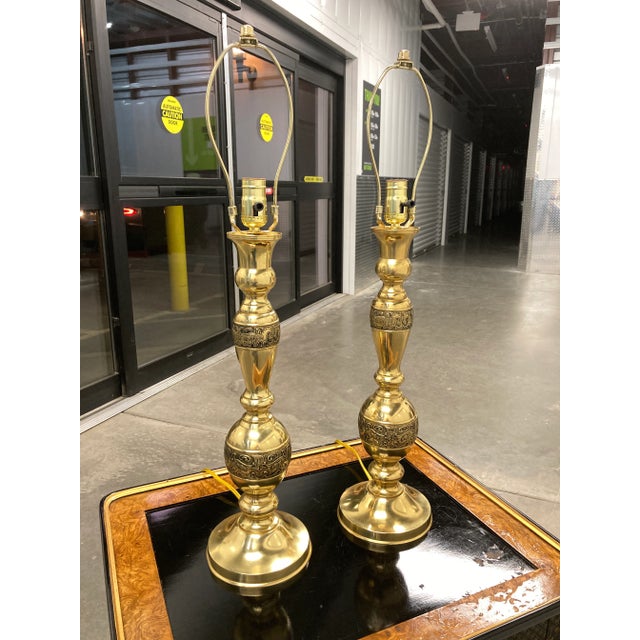 Japanese Bronze Spun Table Lamps - a Pair For Sale In Denver - Image 6 of 13