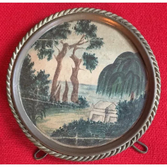 Antique 1820 American Federal Memento Mori Watercolor Painting, Mourning Memorial For Sale In New York - Image 6 of 8