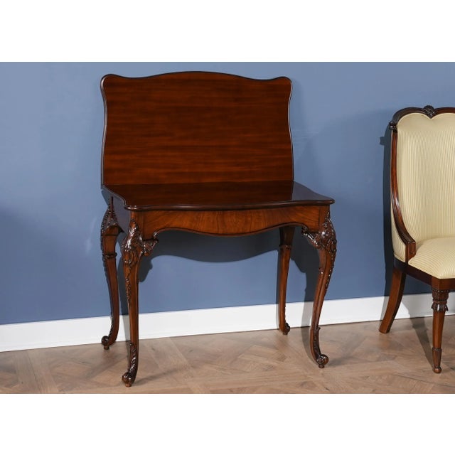 Niagara Furniture Mahogany Game Table For Sale - Image 6 of 11