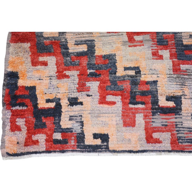 Turkish Vintage Turkish Anatolian Hand Knotted Wool Rug, 5'x7'1" For Sale - Image 3 of 6