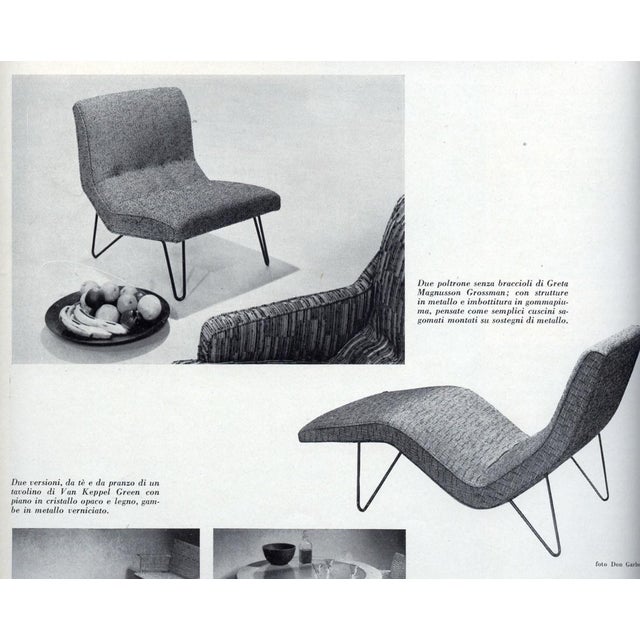 Metal Very Rare Greta Grossman Chaise Lounge For Sale - Image 7 of 8