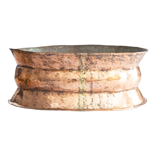 18th Century French Copper Wine Cooler Jardiniere For Sale
