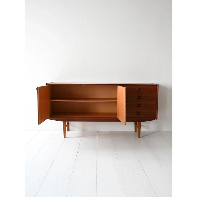 Vintage Scandinavian Teak Sideboard, 1950s For Sale - Image 3 of 11