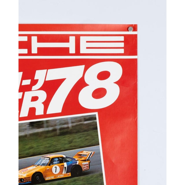 Red Original Porsche Poster by Strenger Advertising Agency For Sale - Image 8 of 9